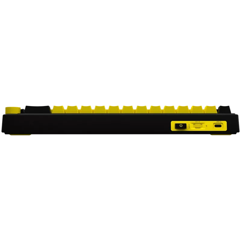 Mechanical gaming keyboard LORGAR KBP70MW 65% Black Yellow EN layout