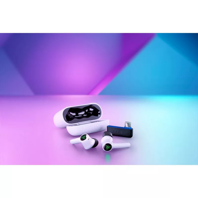 Razer Hammerhead HyperSpeed Headphones Wireless In-ear Gaming Bluetooth White