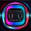 Portable speaker MANTA SPK0601B100, 100 W, Bluetooth, karaoke, wireless microphone, battery, equalizer, disco lighting