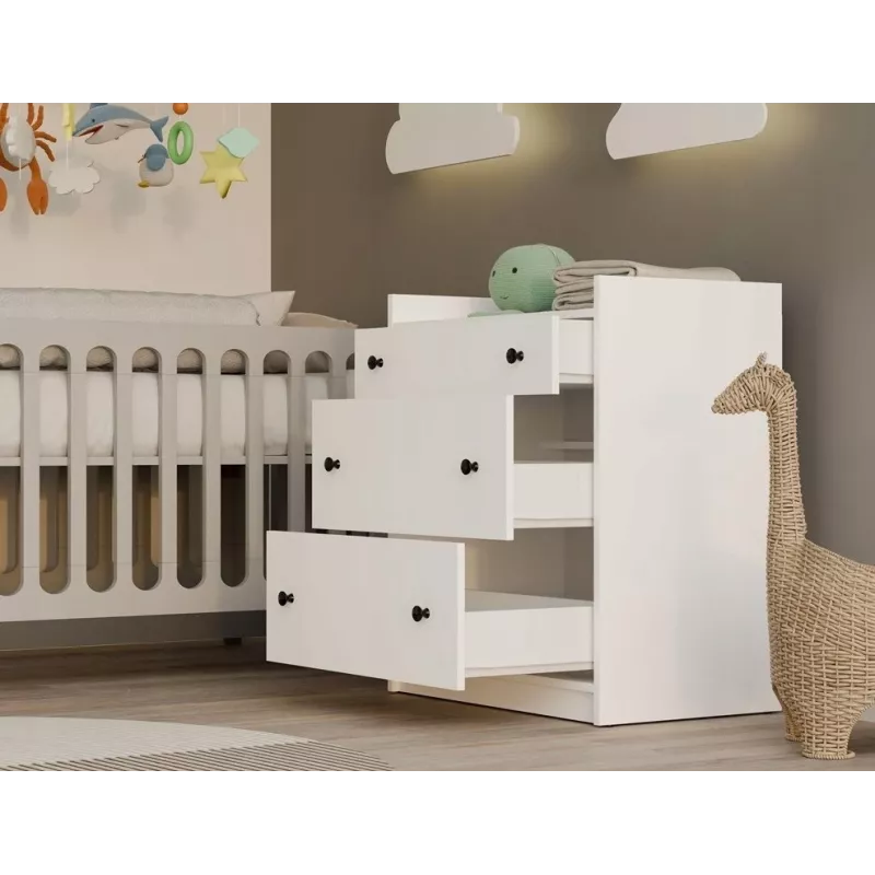 HOUSTON Chest of Drawers White
