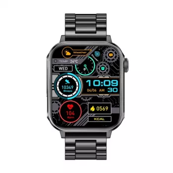Smartwatch Colmi P80 Steel Black with Bluetooth and Heart Rate Monitor