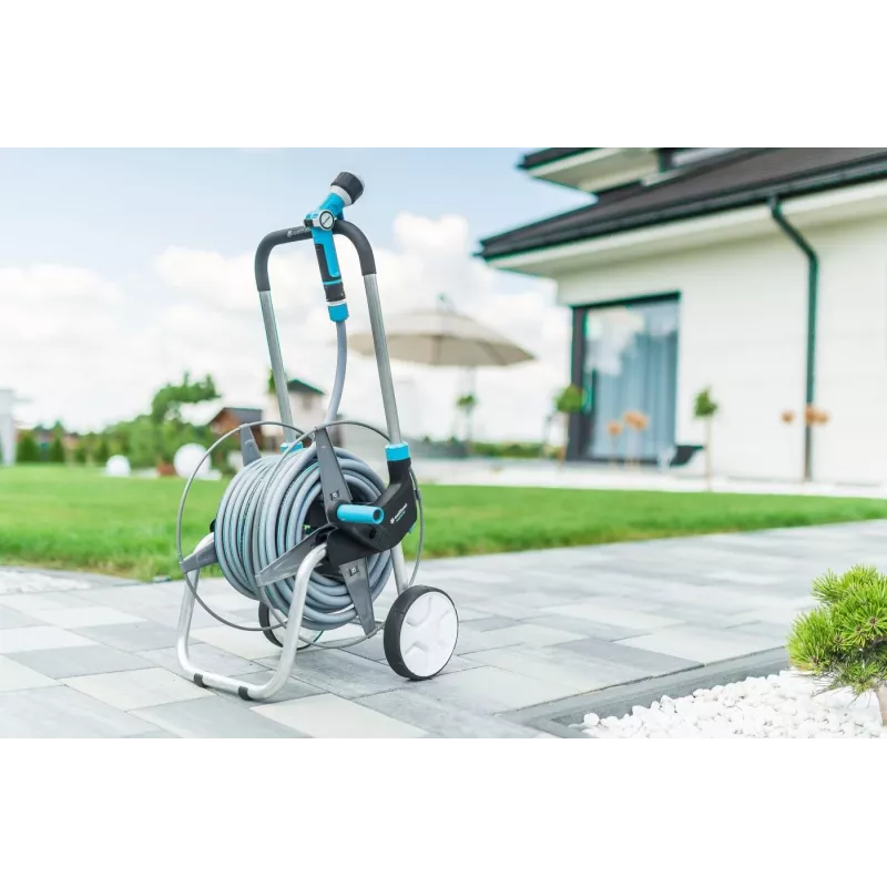 Metal hose cart Cellfast EXPLORER 60m 1/2 inch – for 60 m of 1/2 inch garden hose