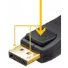 Goobay DISPLAYPORT-KAAPELI 1.4, 5M, 32.4GBIT/S, 8K@60HZ/4K@240HZ