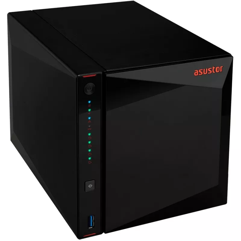 ASUSTOR Nimbustor 4 AS5304T - NAS-Server - 4 Bays - SATA 6Gb/s - RAID 0, 1, 5, 6, 10, JBOD - RAM 4GB - 2,5 Gigabit Ethernet - iSCSI Support (90-AS5304T00-MD30)