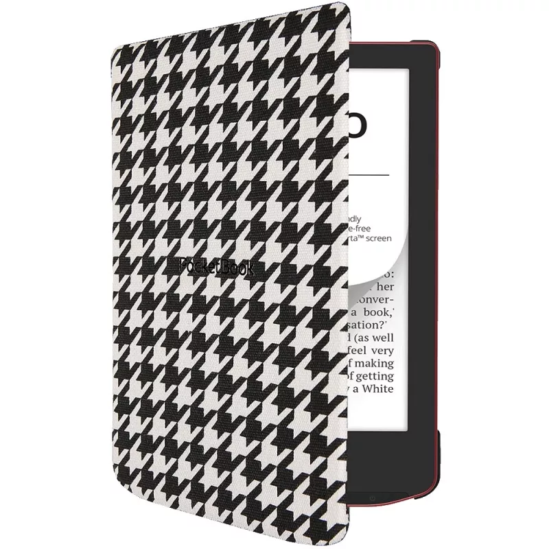 Folio Case for 6 inch e‑book readers PocketBook Shell — Black/White, 112×160×12.5 mm
