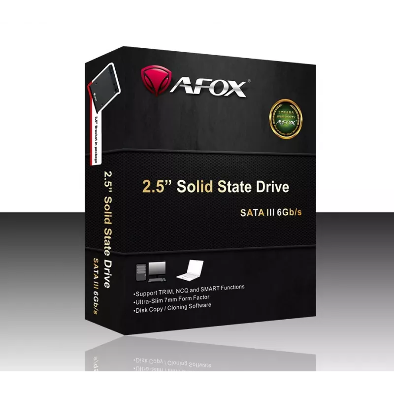 SSD Drive AFOX 256GB QLC 560MB/s, 2.5inch SATA III