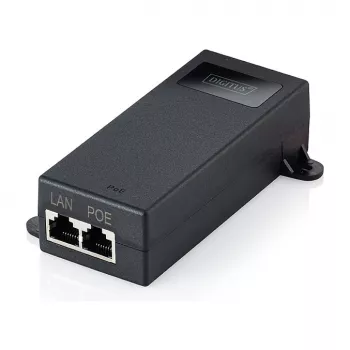 PoE++ Injector DIGITUS DN-95104-1 — Gigabit Ethernet 802.3bt, 60W, 55V, 100m, black