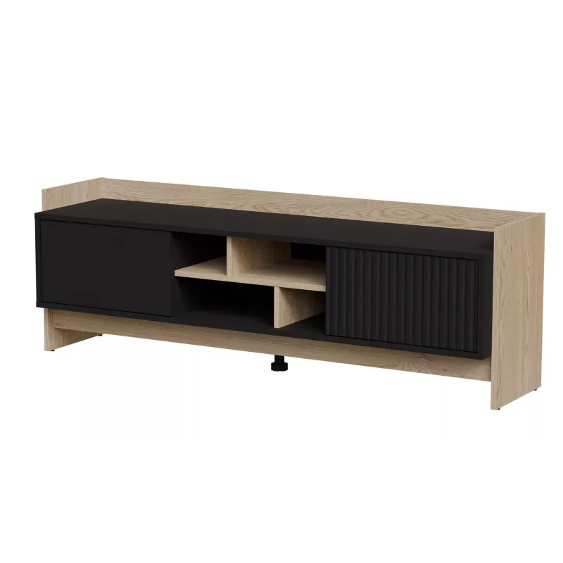 Cama RTV PORTO 2D cabinet 150x38x50 oak/black