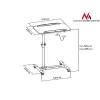 Maclean Laptop/Projector Trolley, Wheeled, MC-671