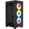 Corsair RGB AIRFLOW PC Case 2000D Black Mini-ITX Power supply included No SFX