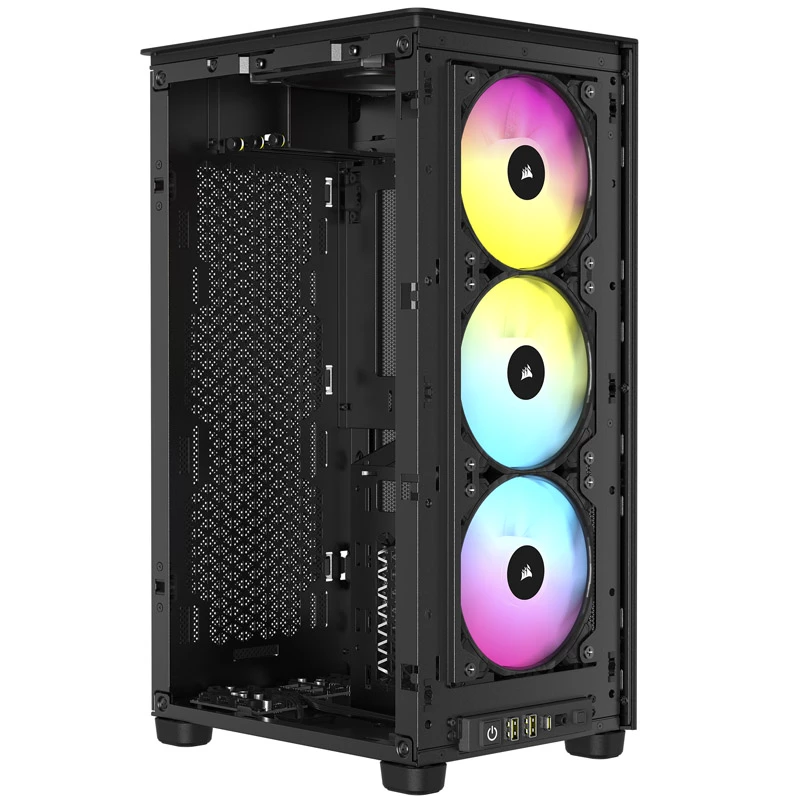 Corsair RGB AIRFLOW PC Case 2000D Black Mini-ITX Power supply included No SFX