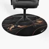 Floor pad Arozzi Zona Round Floor Pad — Black/Gold, round protective mat for flooring