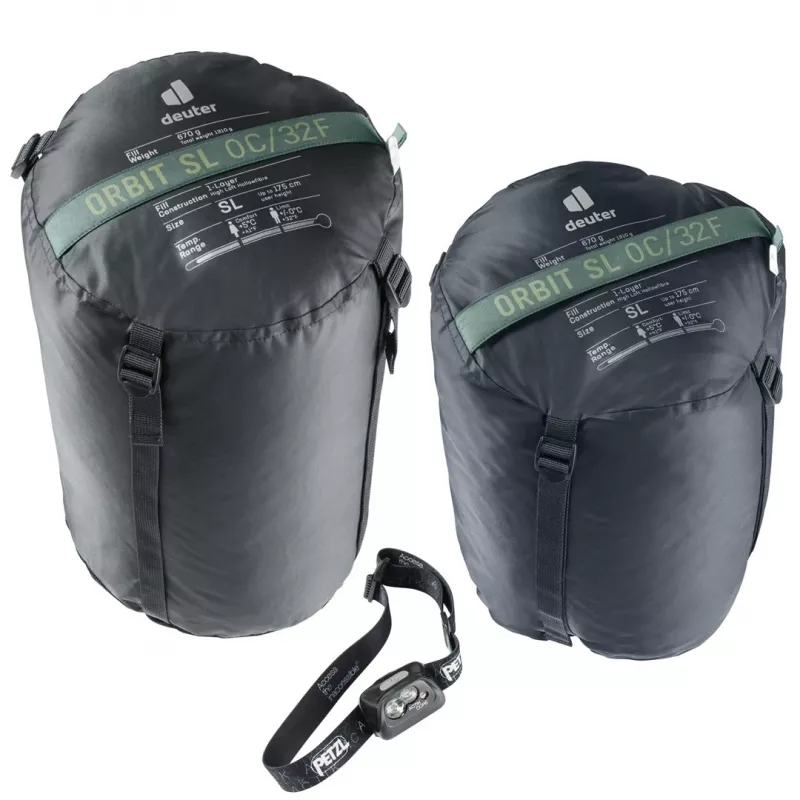 Sleeping bag DEUTER Orbit SL 0°C / 32°F Adult mummy, PES ripstop fabric, width 740 mm, depth 470 mm