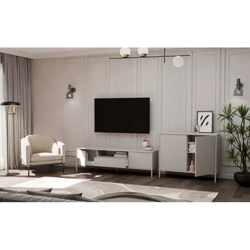 KAMARO 2D SLIM chest of drawers, cashmere colour