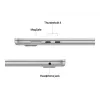 MacBook Air 15, Silver, M4 (10-CPU/10-GPU), 16GB, 512GB, German, 35W Dual USB-C Port Power Adapter, MW1H3D/A