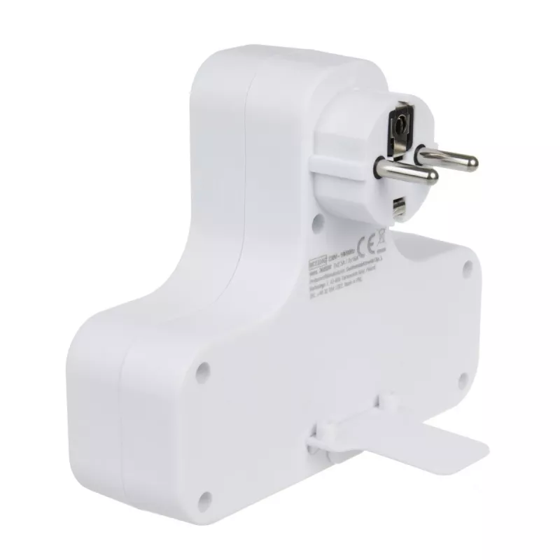 Power socket x4 with switch MACLEAN MCE224 F — 4-way mains outlet with individual switch