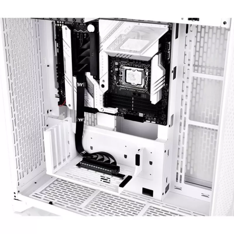 Thermaltake PCI-E 4.0 Dual 90 Degree Riser Cable, 40 cm, Black
