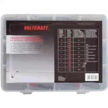 VOLTCRAFT Crocodile Clip Set Black, Red 93038c195 42 pc(s) (93038c195)
