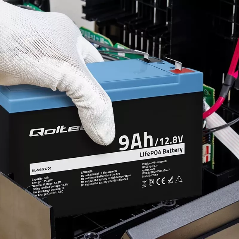 Battery LiFePO4 Lithium Iron Phosphate 12.8V 9Ah 115.2Wh