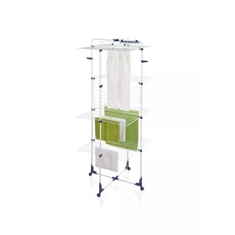 Drying rack Leifheit Classic Tower 450 81456 — indoor/outdoor, 45 m drying space, wheels, 1760×690 mm