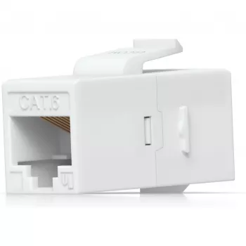 UBIQUITI CAT6 KEYSTONE COUPLER, 12-PACK. PASS-THROUGH CAT6 KEYSTONE COUPLER FOR CONNECTING PRE-TERMINATED ETHERNET CABLES SEAMLESSLY