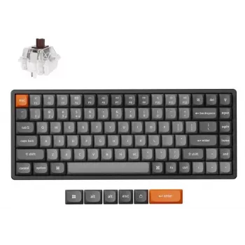 Keychron K2 Max Keyboard Universal RF Wireless QWERTY English Black Grey 75% Mechanical