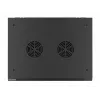 Lanberg WF01-6415-10B Wall-Mounted Rack Cabinet 19 inch 15U 600x450mm Black with Glass Door