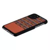 Smartphone case man and wood for iPhone 11 Pro — brown check with black trim