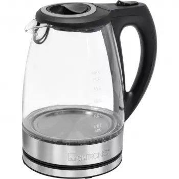 Electric kettle CLATRONIC WKS 3744 G — 1.7 L, 2200 W, stainless steel/plastic, water level indicator