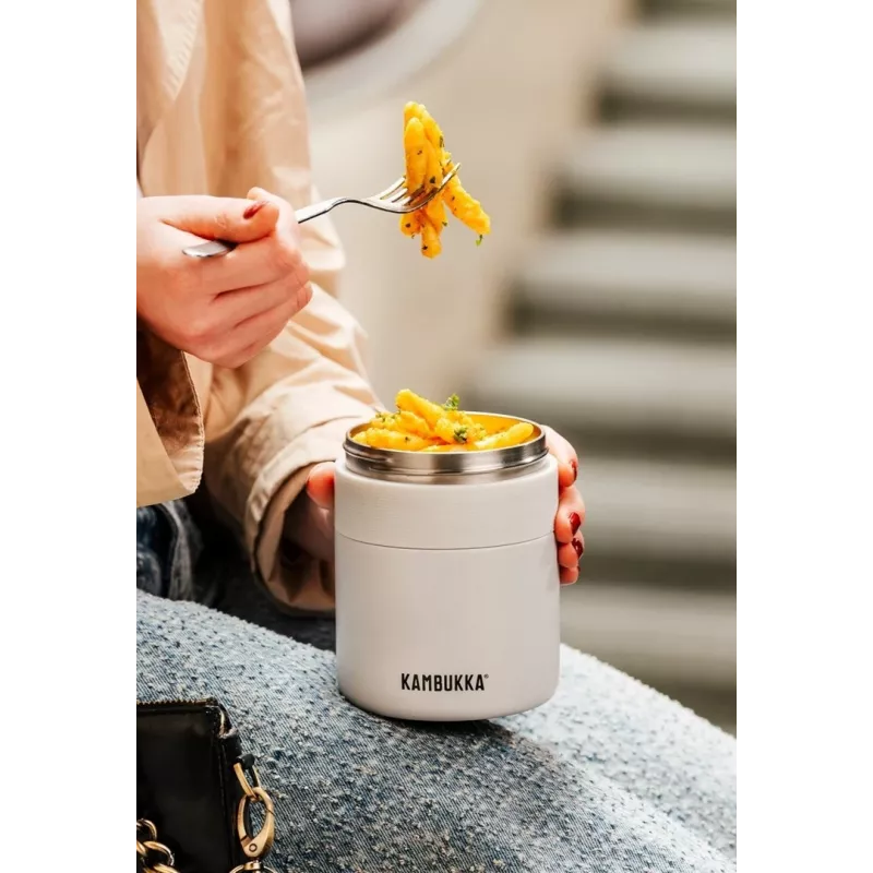 Dinner thermos Kambukka Bora 600 ml Chalk White (11-06013)