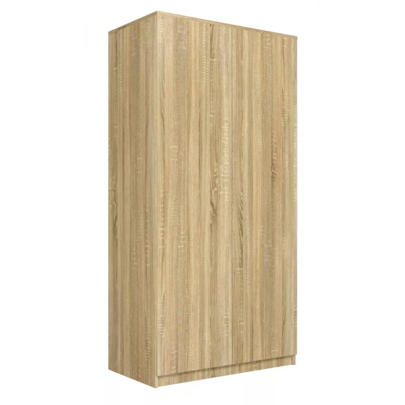 Wardrobe Top E Shop SD-90 SON KPL, Oak frame, 7 shelves, 2 doors