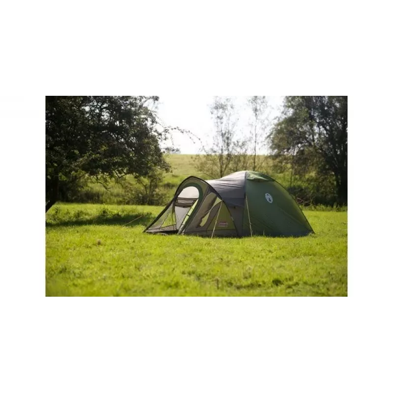 Dome Tent Coleman Darwin 3+ 3 persons Grey Khaki Hard Frame