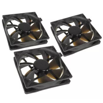 Computer case fan NoiseBlocker BlackSilentPro PLPS 120 mm, 1500 RPM, 100 m³/h, 4.5 V, black