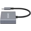 USB-C 3‑in‑1 Hub CANYON DS-3 Dark Grey — USB-C to USB-A + HDMI + PD passthrough