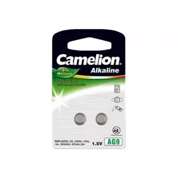 Button cell battery CAMELION AG9 (alkaline) – 2 pcs for small electronics, model 12050209