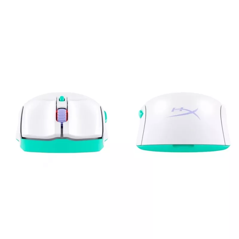 HyperX Pulsefire Haste 2 Core Wls - Gaming Mouse (Wht/Grn/Pur)