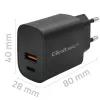 Power adapter QOLTEC 52377 GaN 30W output 5–20V for portable devices
