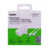 Belkin BoostCharge Laptop, Smartphone, Universal White AC Fast charging Indoor