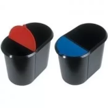 helit Lid for Waste Paper Bin Duo-System H61039, Blue (H7360334) (H7360334)
