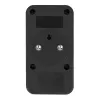 Power splitter MACLEAN MCE249 F/B — 2 AC sockets (16A + 6A) with 2×USB-A and 2×USB-C PD 20W, EU plug, black