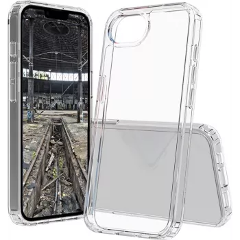 Mobile phone cover jt berlin Pankow Clear for Apple iPhone 16E, fits up to 15.4 cm (6.06 inch), transparent