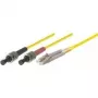 Tecline exertis Connect - Patch-Cable - ST Einzelmodus (M) to LC Single-Modus (M) - 1 m - Fibre Optic - 9/125 micrometre - OS2 - Yellow (39989401)
