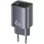 Charger T66 45W CC290 GaN Fast charge silver