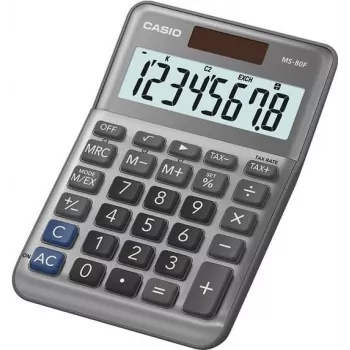 Basic Calculator Casio MS-80F Desktop 8 Digits Grey