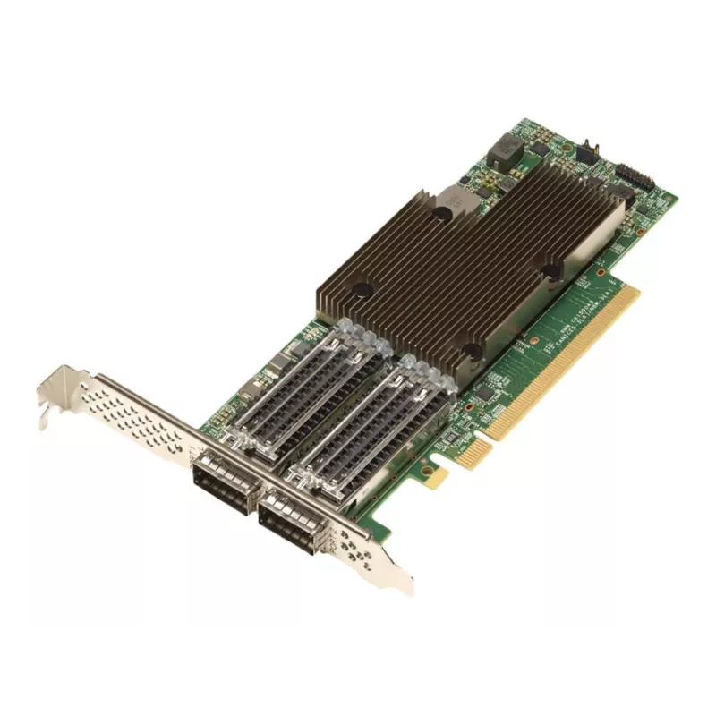 Network adapter No name 4XC7A08297 PCIe 4.0 x16 Low-Profile 100Gb QSFP56 x2 for ThinkAgile VX servers