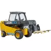 Forklift BRUDER JCB Teletruk toy — ABS, recommended age 3+, black and yellow
