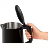 Electric kettle ProfiCook PCWKS1243 — 1.7 L, 2200 W, temperature control 50–100°C, black