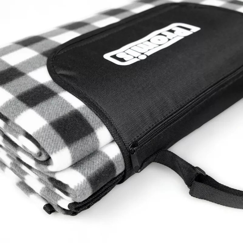 Picnic blanket PROMIS KP250, green stripes, 200 x 150 cm