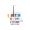 Overlock Sewing Machine SINGER 14SH654 — Electric, 4-step Buttonhole, Free Arm, 1300 Stitch Patterns, White