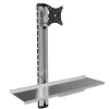 Techly ICA-PLW 01 monitor mount / stand 68.6 cm (27 inch) Wall Silver